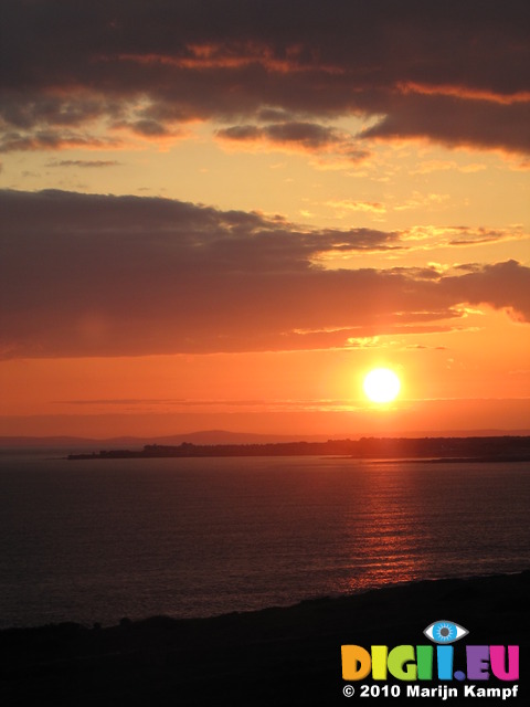 SX14078 Sunset over Porthcawl from Ogmore by Sea